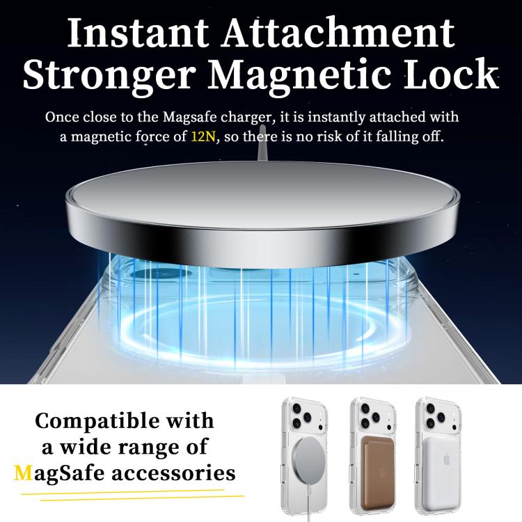 For iPhone 17 Pro Scratchproof PC Hybrid TPU Magsafe Phone Case(Transparent) - iPhone 17 Pro Cases by buy2fix | Online Shopping UK | buy2fix