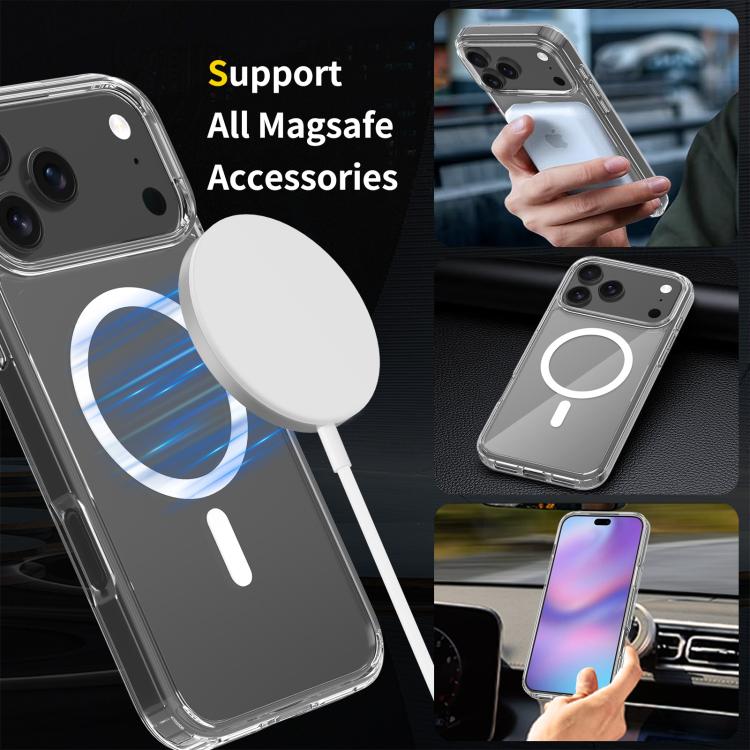 For iPhone 17 Pro Max Scratchproof PC Hybrid TPU Magsafe Phone Case(Transparent) - iPhone 17 Pro Max Cases by buy2fix | Online Shopping UK | buy2fix