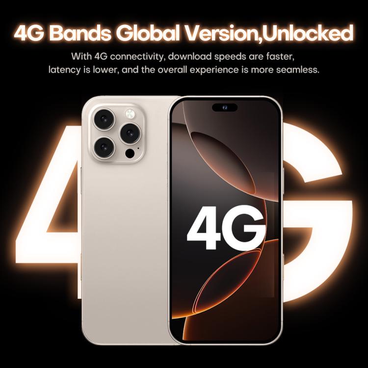 I16 Pro Max / PDQ6, 4GB+64GB, 6.58 inch Android 10 MTK6739 Quad Core, Network: 4G, Dual SIM, Plug:EU Plug(Gold) -  by buy2fix | Online Shopping UK | buy2fix