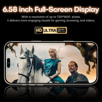 I16 Pro Max / PDQ6, 4GB+64GB, 6.58 inch Android 10 MTK6739 Quad Core, Network: 4G, Dual SIM, Plug:EU Plug(Gold) -  by buy2fix | Online Shopping UK | buy2fix