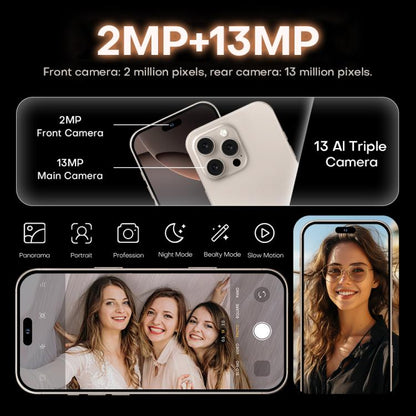 I16 Pro Max / PDQ6, 4GB+64GB, 6.58 inch Android 10 MTK6739 Quad Core, Network: 4G, Dual SIM, Plug:AU Plug(Grey) -  by buy2fix | Online Shopping UK | buy2fix