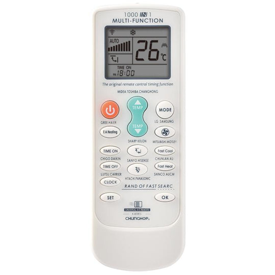 CHUNGHOP K-830ES Universal Air Conditioner Remote Control with Brand Button Pairing Function