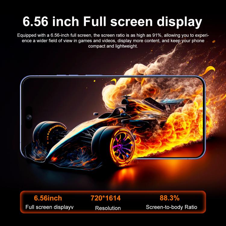 I16 Plus / RAi5, 3GB+64GB, 6.56 inch Android 10 MTK6739 Quad Core, Network: 4G, Dual SIM, Plug:AU Plug(Black) -  by buy2fix | Online Shopping UK | buy2fix