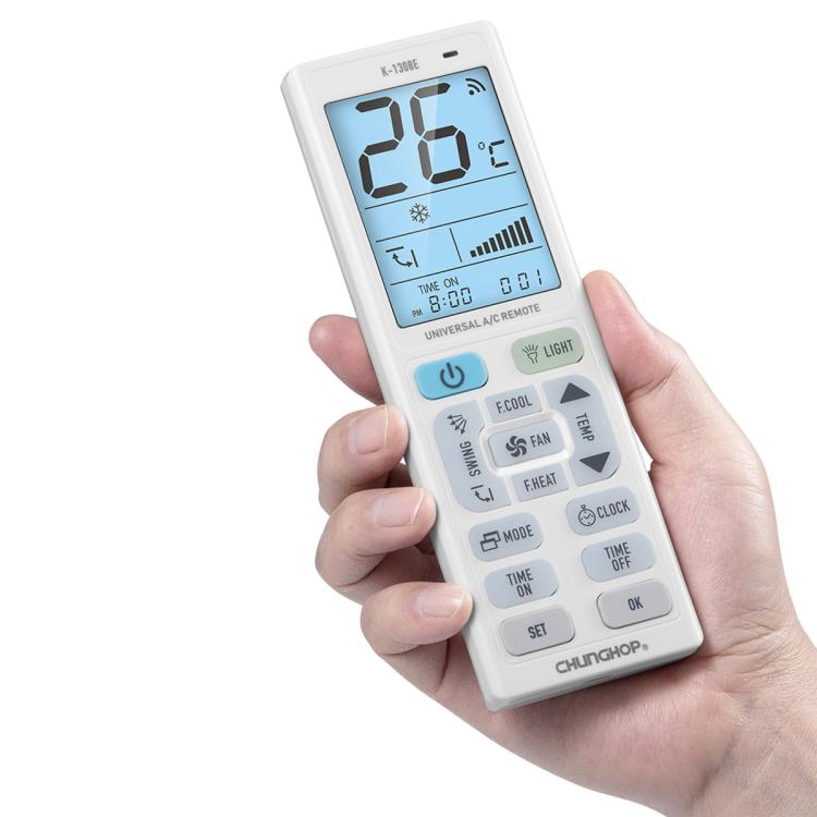 CHUNGHOP K-1308E Universal Air Conditioner Remote Control with Torch and LCD Backlight - Air-Conditioner by CHUNGHOP | Online Shopping UK | buy2fix