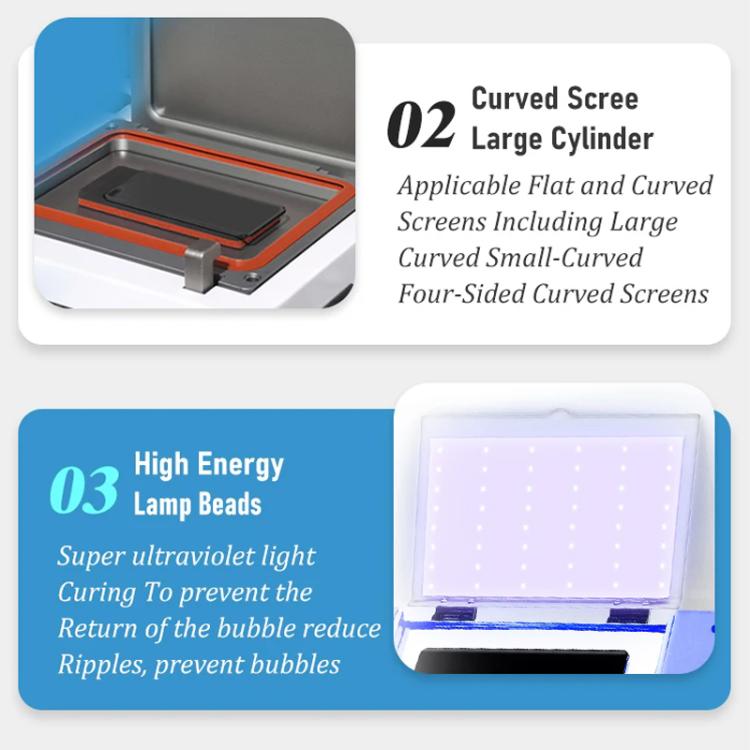 YYD YD-636 UV Curing Laminating Defoaming All-in-One, Plug:US Plug - Defoaming Equipment by buy2fix | Online Shopping UK | buy2fix
