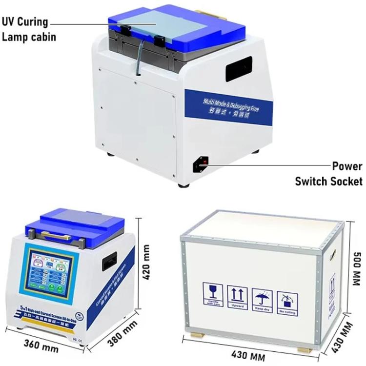 YYD YD-636 UV Curing Laminating Defoaming All-in-One, Plug:UK Plug - Defoaming Equipment by buy2fix | Online Shopping UK | buy2fix