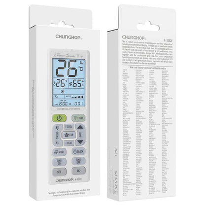 CHUNGHOP K-3302E Universal Air Conditioner Remote Control with Torch and LCD backlight - Air-Conditioner by CHUNGHOP | Online Shopping UK | buy2fix