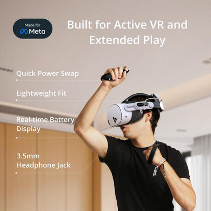 BOBOVR E3 Pro For Meta Quest 3S / 3 VR Head Strap with B100 Battery Cell - VR Accessories by buy2fix | Online Shopping UK | buy2fix