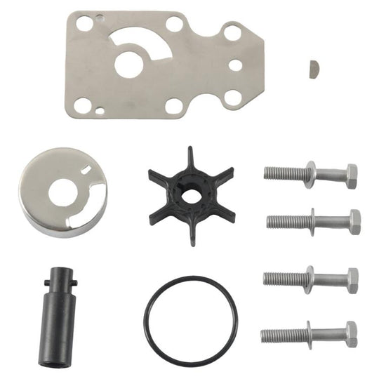Outboard Water Pump Impeller Repair Kit for YAMAHA F6 F8 4-Stroke 68T-W0078-00(Silver + Black)