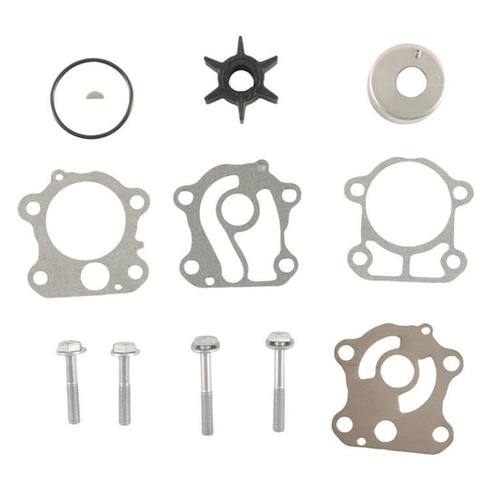 Outboard Water Pump Impeller Repair Kit for YAMAHA 60HP 6K5-W0078-01(Silver + Black)