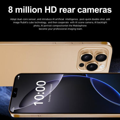 I16 Pro Max / ZPT93, 2GB+16GB, 6.26 inch Android 8.1 MTK6737 Quad Core, Network: 4G, Dual SIM, Plug:US Plug(Gold) -  by buy2fix | Online Shopping UK | buy2fix