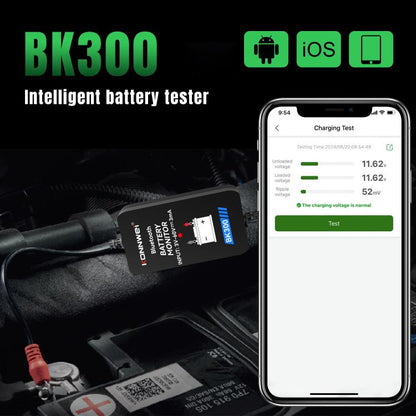 KONNWEI BK300 6V / 12V / 24V Car Bluetooth 5.0 Battery Monitor Diagnostic Tool(Black) - Code Readers & Scan Tools by KONNWEI | Online Shopping UK | buy2fix