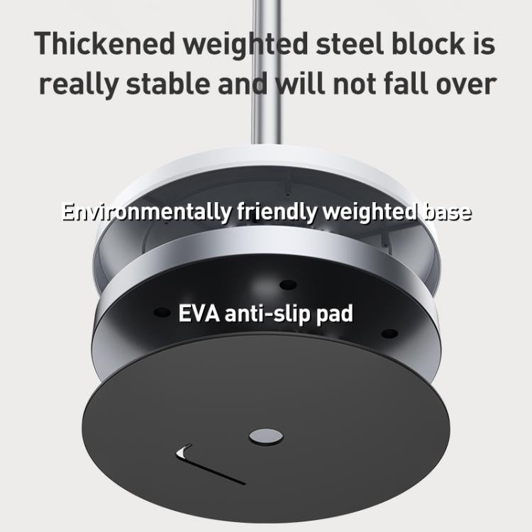 X9 Infinitely Adjustable Floor Stand Two Shaft Phone Live Broadcast Bracket, Height: 63-153cm(White) - Lazy Bracket by buy2fix | Online Shopping UK | buy2fix