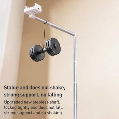 X10 Square Base Infinitely Adjustable Floor Stand Flexible Axis Phone PC Live Broadcast Bracket, Height: 41-155cm (White) - Lazy Bracket by buy2fix | Online Shopping UK | buy2fix