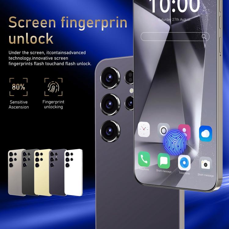 S24 Ultra / ZKU213, 2GB+16GB, 6.56 inch Android 8.1 MTK6580A Quad Core, Network: 3G, Dual SIM, Plug:EU Plug(Black) -  by buy2fix | Online Shopping UK | buy2fix