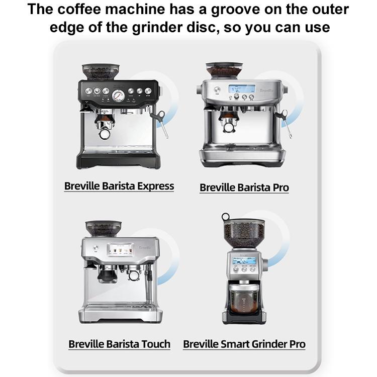 54mm Inner Coffee Grinder Silicone Burr Dosing Sealing Ring For Breville(Black) - Coffee Machine Parts by buy2fix | Online Shopping UK | buy2fix