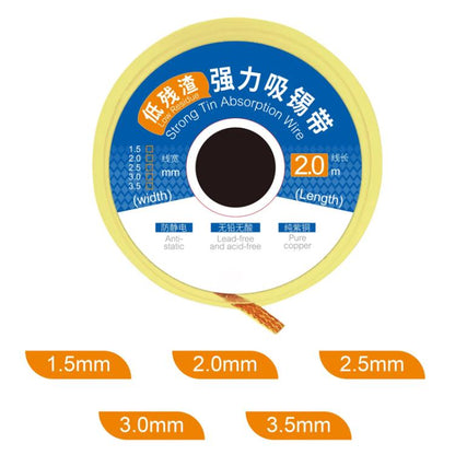 Strong Tin Absorption Wire, Model:1520(1.5mm x 2m) - Welding Wire by buy2fix | Online Shopping UK | buy2fix