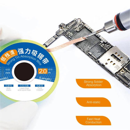 Strong Tin Absorption Wire, Model:2520(2.5mm x 2m) - Welding Wire by buy2fix | Online Shopping UK | buy2fix