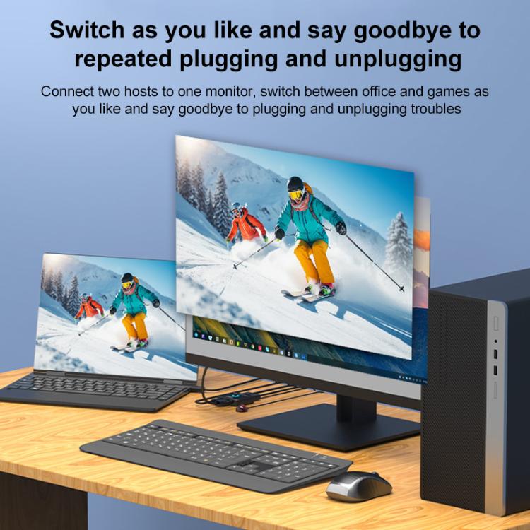 FJGEAR FJ-8K201DP 8K 60Hz DP One-way Switch(UK Plug) - Switch by buy2fix | Online Shopping UK | buy2fix