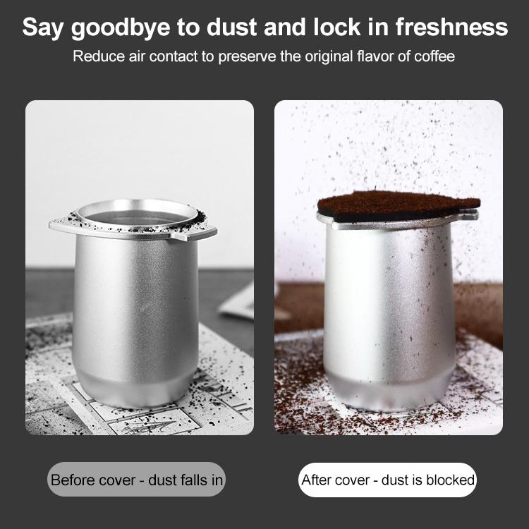 Coffee Machine Handle Dosing Cup Mug Coffee Powder Feeder with Silicone Cover For Breville 8 Series(Silver) - Coffee Machine Parts by buy2fix | Online Shopping UK | buy2fix