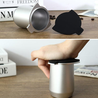 Coffee Machine Handle Dosing Cup Mug Coffee Powder Feeder with Silicone Cover For Breville 8 Series(Silver) - Coffee Machine Parts by buy2fix | Online Shopping UK | buy2fix