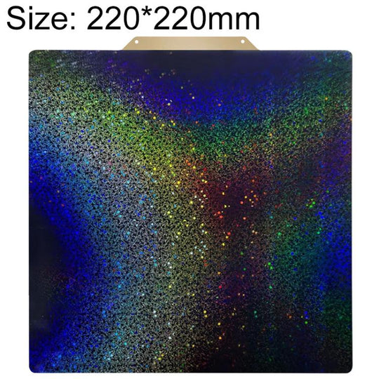 PEI Coating Smooth Starry PET Film Double-Sided 3D Printing Build Plate, Size:220x220mm