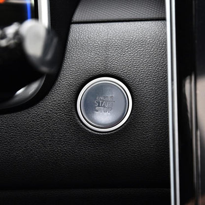 For Hyundai Tucson / Elantra 2021-2023 One-key Start Engine Key Ignition Switch Button Protective Cover(Silver) - Decoration Rings by buy2fix | Online Shopping UK | buy2fix