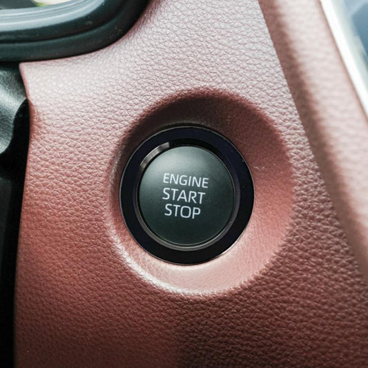 For Toyota Corolla Cross / Yaris Car One-key Start Engine Key Ignition Switch Decorative Ring Cover, Style:Hybrid Version(Blue) - Decoration Rings by buy2fix | Online Shopping UK | buy2fix