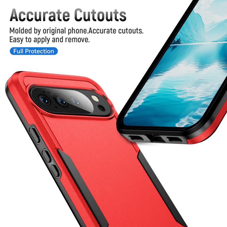 For Google Pixel 10 Pioneer Armor Heavy Duty PC + TPU Phone Case(Red+Black) - Google Cases by buy2fix | Online Shopping UK | buy2fix