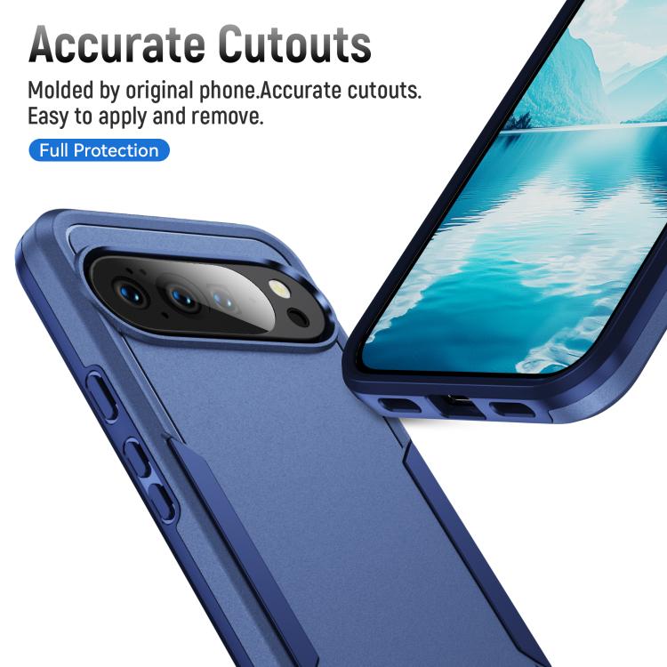 For Google Pixel 10 Pro Pioneer Armor Heavy Duty PC + TPU Phone Case(Blue) - Google Cases by buy2fix | Online Shopping UK | buy2fix