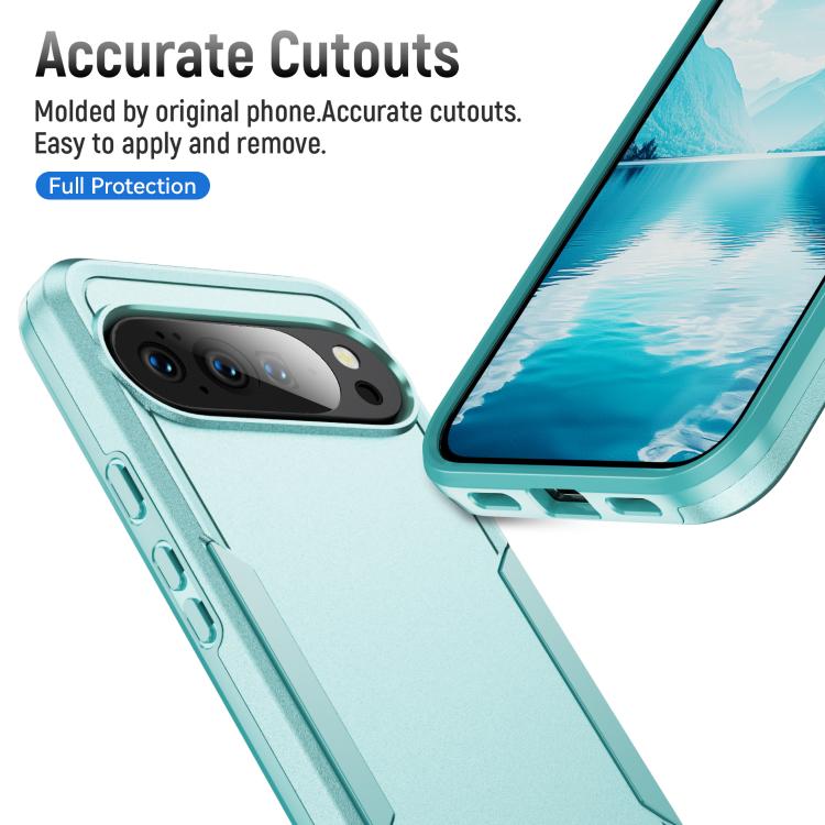 For Google Pixel 10 Pro Pioneer Armor Heavy Duty PC + TPU Phone Case(Green) - Google Cases by buy2fix | Online Shopping UK | buy2fix