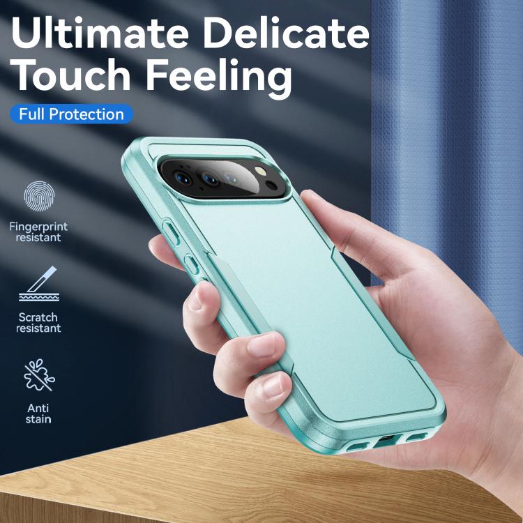 For Google Pixel 10 Pro Pioneer Armor Heavy Duty PC + TPU Phone Case(Green) - Google Cases by buy2fix | Online Shopping UK | buy2fix
