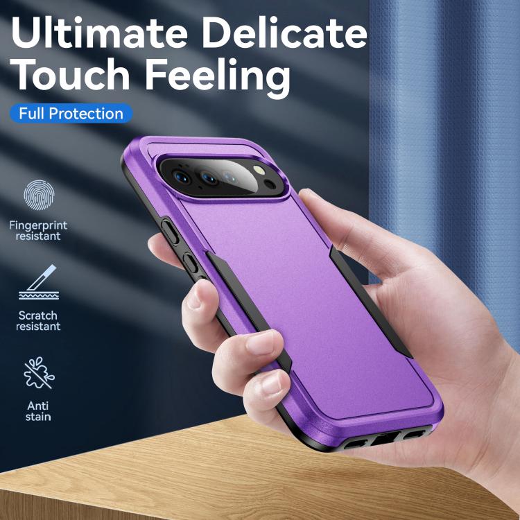 For Google Pixel 10 Pro Pioneer Armor Heavy Duty PC + TPU Phone Case(Purple+Black) - Google Cases by buy2fix | Online Shopping UK | buy2fix