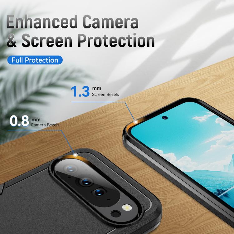 For Google Pixel 10 Pro XL Pioneer Armor Heavy Duty PC + TPU Phone Case(Black) - Google Cases by buy2fix | Online Shopping UK | buy2fix