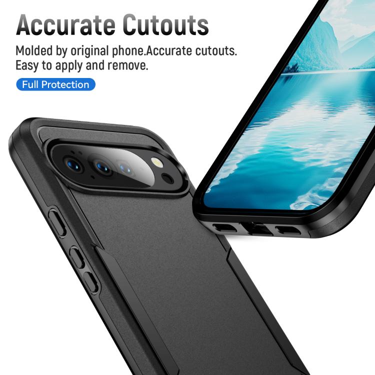 For Google Pixel 10 Pro XL Pioneer Armor Heavy Duty PC + TPU Phone Case(Black) - Google Cases by buy2fix | Online Shopping UK | buy2fix