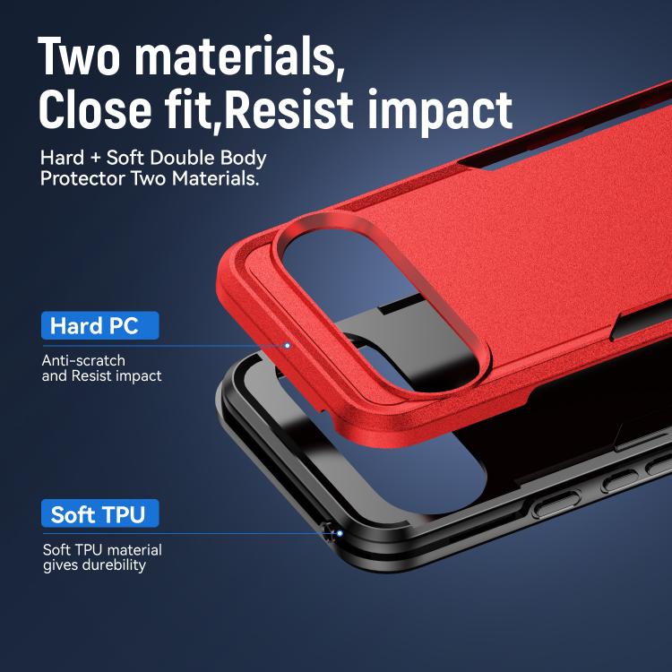 For Google Pixel 10 Pro XL Pioneer Armor Heavy Duty PC + TPU Phone Case(Red+Black) - Google Cases by buy2fix | Online Shopping UK | buy2fix