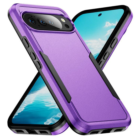 For Google Pixel 10 Pro XL Pioneer Armor Heavy Duty PC + TPU Phone Case(Purple+Black) - Google Cases by buy2fix | Online Shopping UK | buy2fix