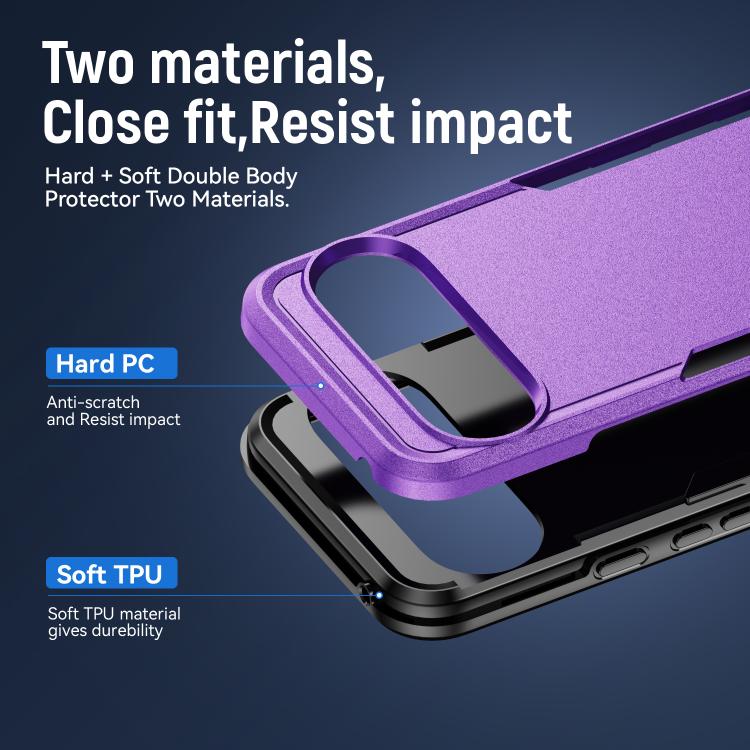 For Google Pixel 10 Pro XL Pioneer Armor Heavy Duty PC + TPU Phone Case(Purple+Black) - Google Cases by buy2fix | Online Shopping UK | buy2fix
