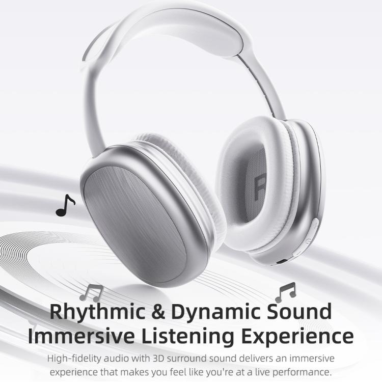 ROCK O5 Head-mounted Bluetooth 5.3 Wireless Headphones(Grey) - Headset & Headphone by ROCK | Online Shopping UK | buy2fix