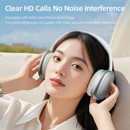 ROCK O5 Head-mounted Bluetooth 5.3 Wireless Headphones(Silver) - Headset & Headphone by ROCK | Online Shopping UK | buy2fix