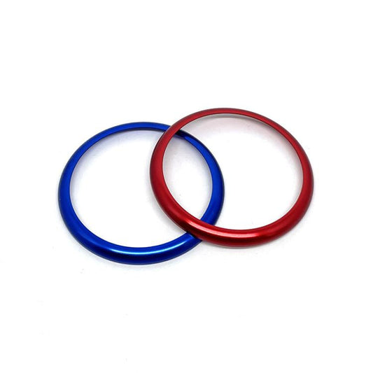For BMW 2 / 3 / 4 / 5 / 6 / 7 Series Car Multimedia Knob Decorative Ring Cover(Blue) - Decoration Rings by buy2fix | Online Shopping UK | buy2fix