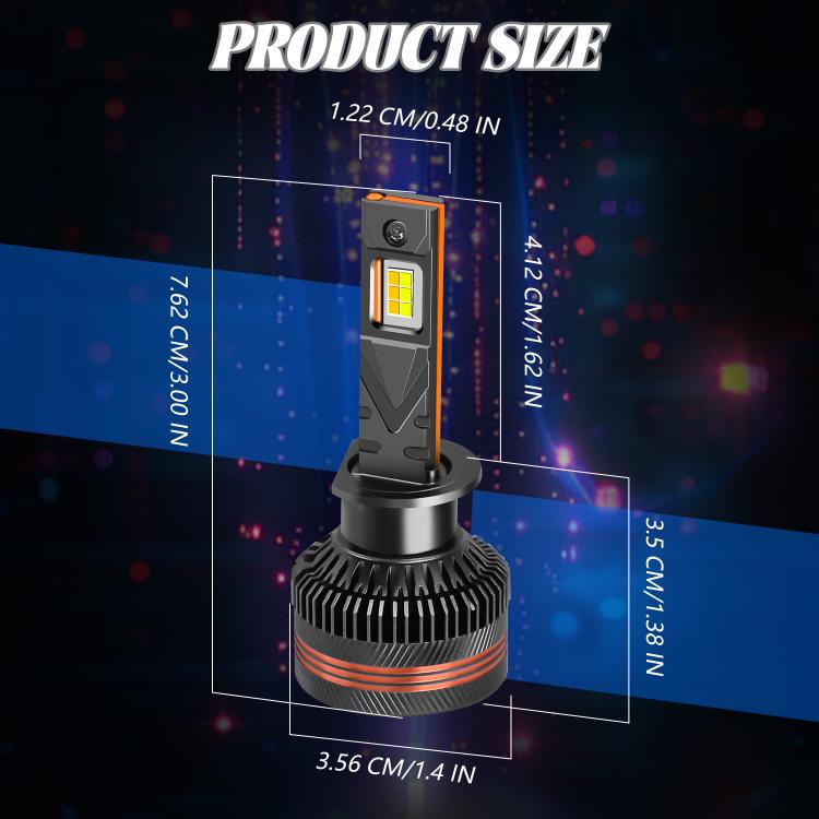 H1 2pcs/Pack 60W 8000LM 6000K Three Color Remote Control Car LED Headlight Bulb - LED Headlamps by buy2fix | Online Shopping UK | buy2fix