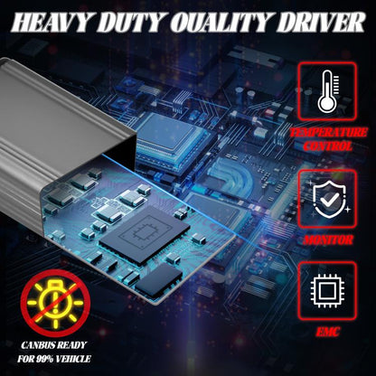 H7 2pcs/Pack 60W 8000LM 6000K Three Color Remote Control Car LED Headlight Bulb - LED Headlamps by buy2fix | Online Shopping UK | buy2fix