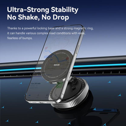 ROCK Q16 RPH1016 Car Electric Vacuum Suction Cup Magnetic Phone Holder(Black) - Universal Car Holders by ROCK | Online Shopping UK | buy2fix