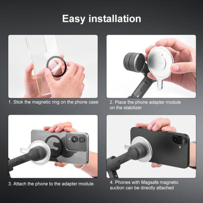 Magnetic MagSafe Adapter Phone Holder For DJI Osmo Mobile 6 / 7 / 7P(Silver) -  by buy2fix | Online Shopping UK | buy2fix