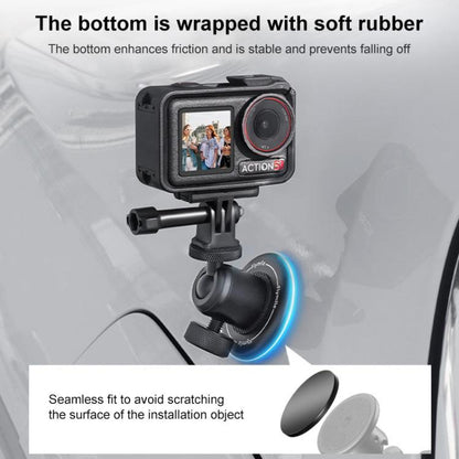 Strong Magnetic Round Base Kit Aluminum Alloy Desktop Base - Mount & Holder by buy2fix | Online Shopping UK | buy2fix