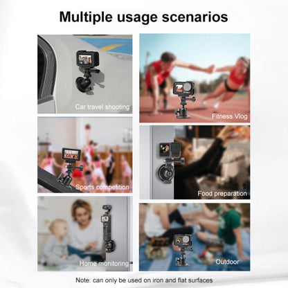 Strong Magnetic Round Base Kit Aluminum Alloy Desktop Base - Mount & Holder by buy2fix | Online Shopping UK | buy2fix