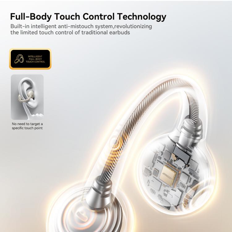 JOYROOM Openfree JR-OE3 Open True Wireless Bluetooth Earphone(White) - Bluetooth Earphone by JOYROOM | Online Shopping UK | buy2fix