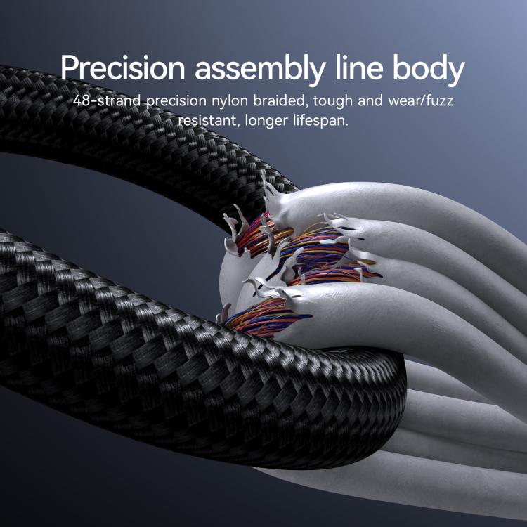 JOYROOM S-A16 Pro Prism Series 66W Digital Display USB to Type-C Fast Charging Data Cable, Length: 1.2m(Black) - USB-C & Type-C Cable by JOYROOM | Online Shopping UK | buy2fix