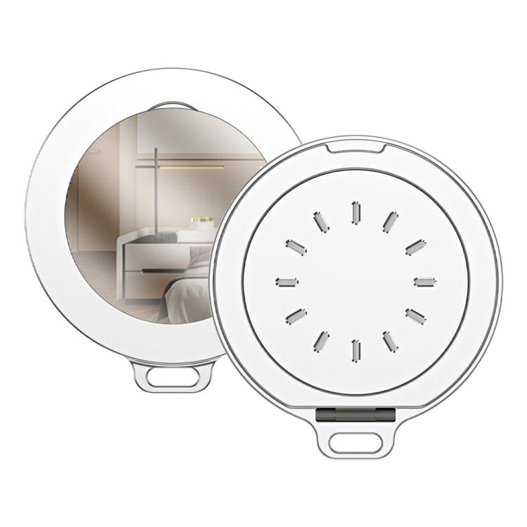 Magnetic MagSafe Aluminum Alloy Aromatherapy Mirror Bracket with Straps(White) - Ring Holder by buy2fix | Online Shopping UK | buy2fix